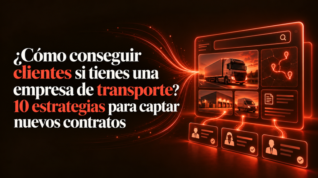 ¿Cómo conseguir clientes si tienes una empresa de transporte? 10 estrategias para captar nuevos contratos